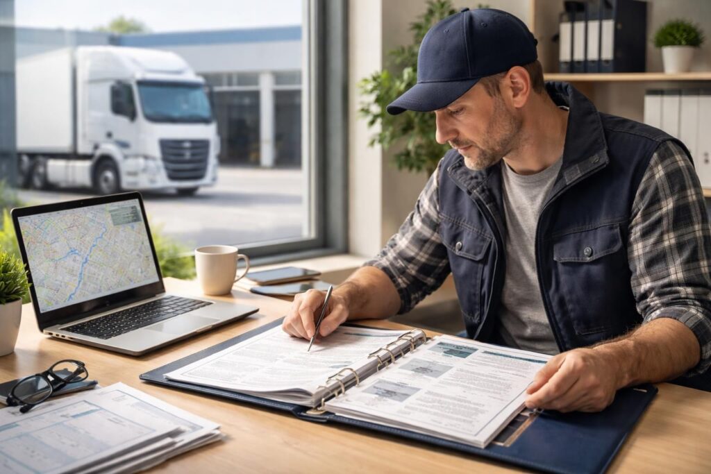 découvrez les documents obligatoires pour exercer en tant que transporteur et assurer la conformité de vos activités de transport.