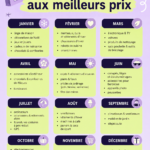 Femme réfléchissant à ses achats avec un calendrier dans les mains.