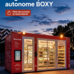 Container autonome Boxy installé dans un environnement urbain.