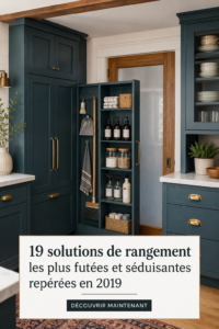 Exemple de solutions de rangement esthétiques dans un salon moderne.
