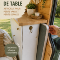Idée de rangement malin pour une table dans un petit espace