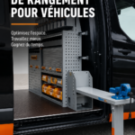 Van aménagé avec un système de rangement pratique et organisé