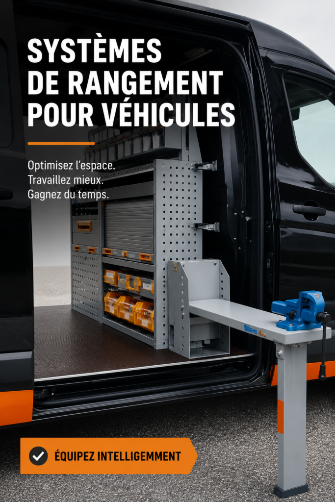 Van aménagé avec un système de rangement pratique et organisé