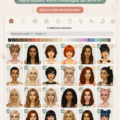 Capture d'écran d'un catalogue Create A Sim élargi avec plus de colonnes dans TS4.
