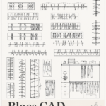 Image d'un plan d'armoire dessiné avec des blocs CAO pour un design intérieur pratique.