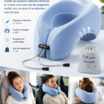 Coussin de voyage en mousse à mémoire pour un confort optimal lors des trajets