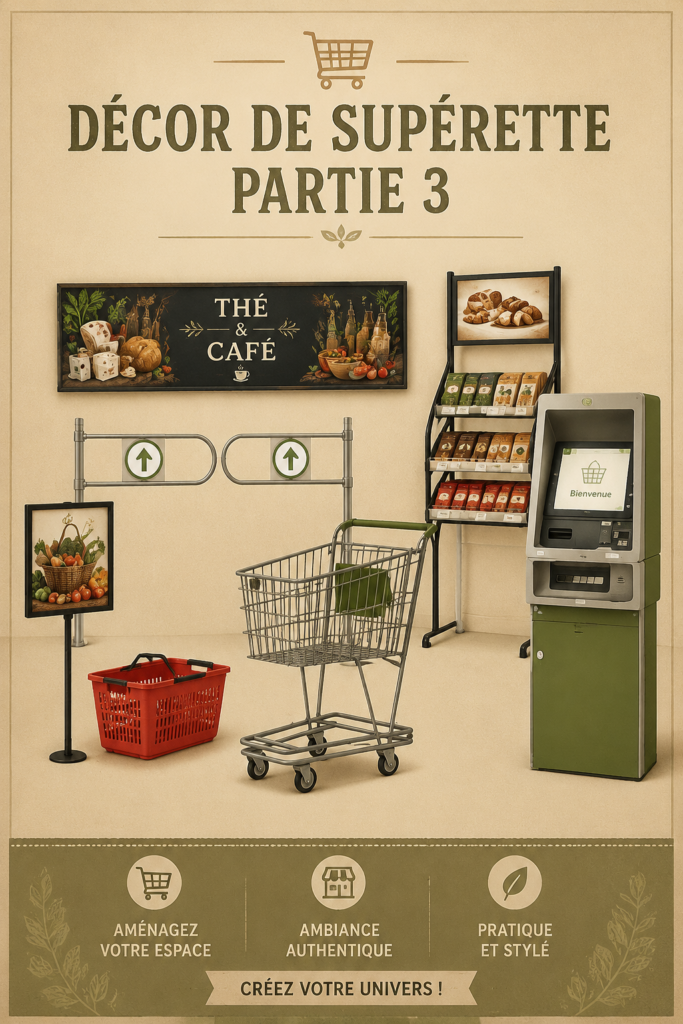 Épicerie décorée avec des éléments chaleureux et accueillants