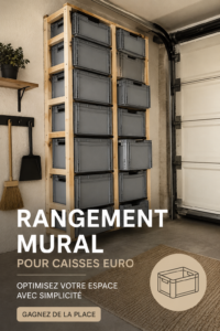 Etagère murale Eurobox élégante et pratique dans un salon moderne