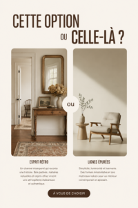Un collage mettant en avant différents choix et préférences