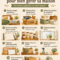 Intérieur d'une maison bien organisée avec des rangements fonctionnels.