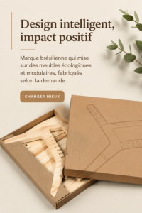 Meubles écologiques et modulables de FITTO Design dans un intérieur moderne et chaleureux.