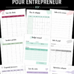 Un planificateur d'affaires à imprimer pour une gestion efficace