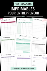 Un planificateur d'affaires à imprimer pour une gestion efficace