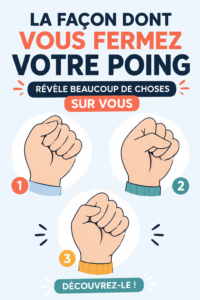 Une femme serre le poing dans un geste de détermination, symbolisant sa force intérieure.