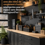 Un intérieur bien organisé avec divers outils de rangement