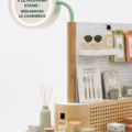 Illustration d'un magasin moderne qui réinvente l'expérience de shopping.