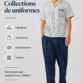 Uniformes modernes pour des équipes professionnelles dans divers secteurs.