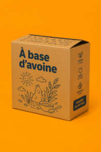 Un bol d'Oatbedient garnie de fruits frais et de noix, symbole de bien-être