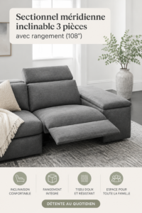 Canapé Enzo moderne avec un design élégant dans un salon spacieux