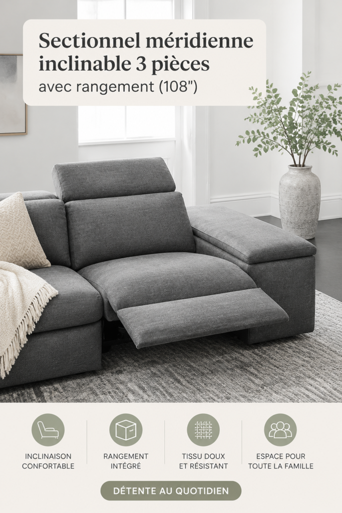 Canapé Enzo moderne avec un design élégant dans un salon spacieux