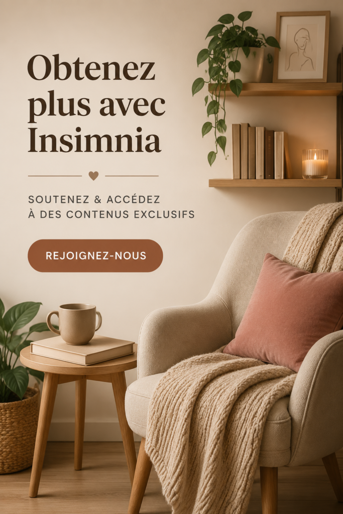 Image représentant les créations inspirantes d'Insimnia sur Patreon, symbolisant la créativité.