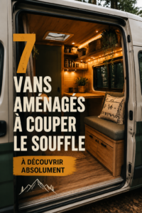 Un joli van aménagé avec des espaces confortables pour voyager