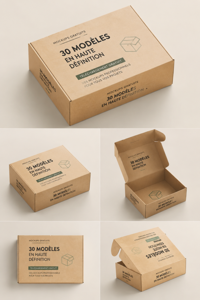 Exemples de mockups PSD gratuits pour le design graphique
