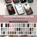 Image d'un téléphone dans Sims 4 avec un override personnalisé