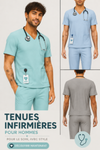 Photo d'un homme portant une tenue médicale moderne et élégante