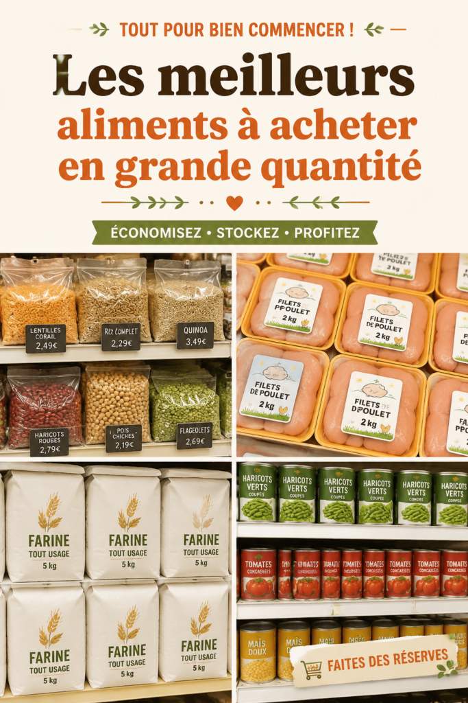 Produits alimentaires en vrac dans des conteneurs pour une cuisine organisée