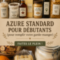 Famille examinant des produits sains d'Azure Standard pour leur garde-manger