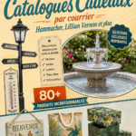 Un catalogue de cadeaux ouverts sur une table, présentant diverses options de cadeaux.