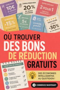 Femme heureuse tenant des coupons gratuits pour des courses