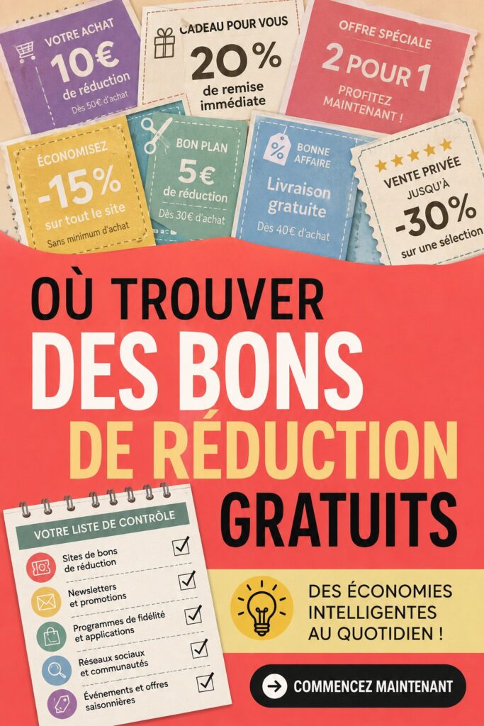 Femme heureuse tenant des coupons gratuits pour des courses