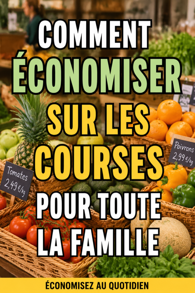 Une mère souriante planifie des repas économiques pour sa famille dans sa cuisine