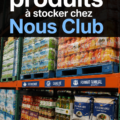 Produits variés disponibles chez Sam's Club pour un rangement pratique.