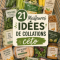 Sélection de collations keto savoureuses sur une table