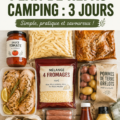 Plan repas pour un camping de 3 jours avec plats simples et savoureux.