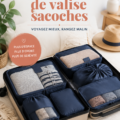 Une valise ouverte contenant des cubes de packing bien organisés
