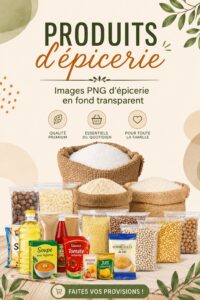 Espace de cuisine bien organisé avec des produits d'épicerie