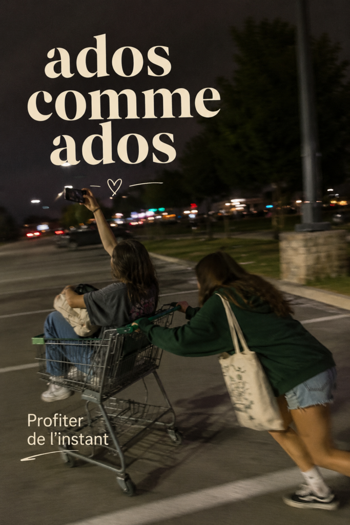 Une mère et sa fille adolescente discutent avec bienveillance dans un cadre chaleureux.
