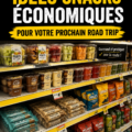 Un panier rempli de snacks sains et colorés pour un road trip