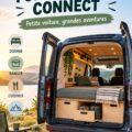 Intérieur aménagé d'un Ford Tourneo Connect pour des sorties familiales réussies.
