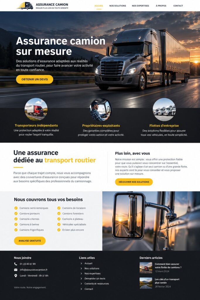 Propriétaire de camion vérifiant des documents d'assurance avec un sourire, symbolisant la tranquillité d'esprit.