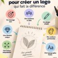 Un logo moderne et élégant sur un fond simple, reflétant une identité de marque forte.