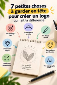 Un logo moderne et élégant sur un fond simple, reflétant une identité de marque forte.