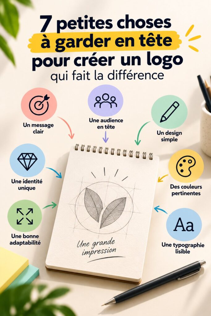Un logo moderne et élégant sur un fond simple, reflétant une identité de marque forte.