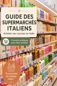 Supermarché en Italie avec des produits locaux et un ambiance chaleureuse