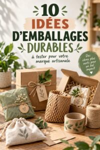 Emballages écoresponsables et créatifs pour un produit fait main