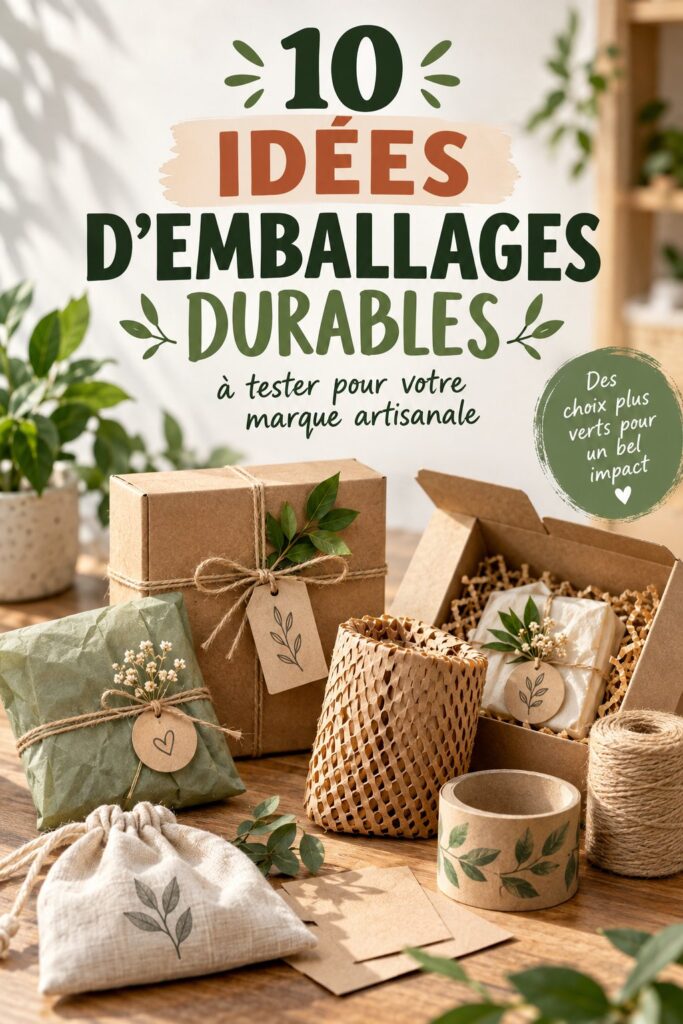 Emballages écoresponsables et créatifs pour un produit fait main